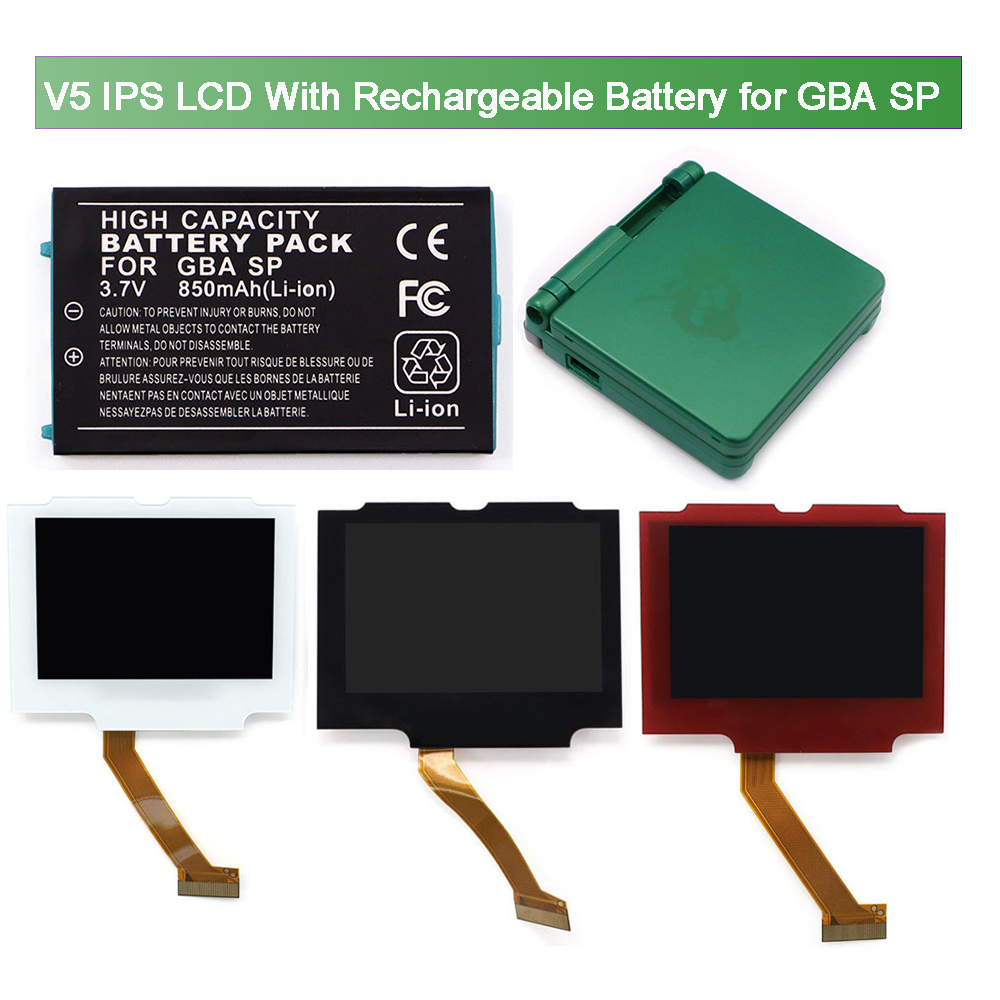 Lcd Screen Arcade - GBA SP için Şarj Edilebilir Pil