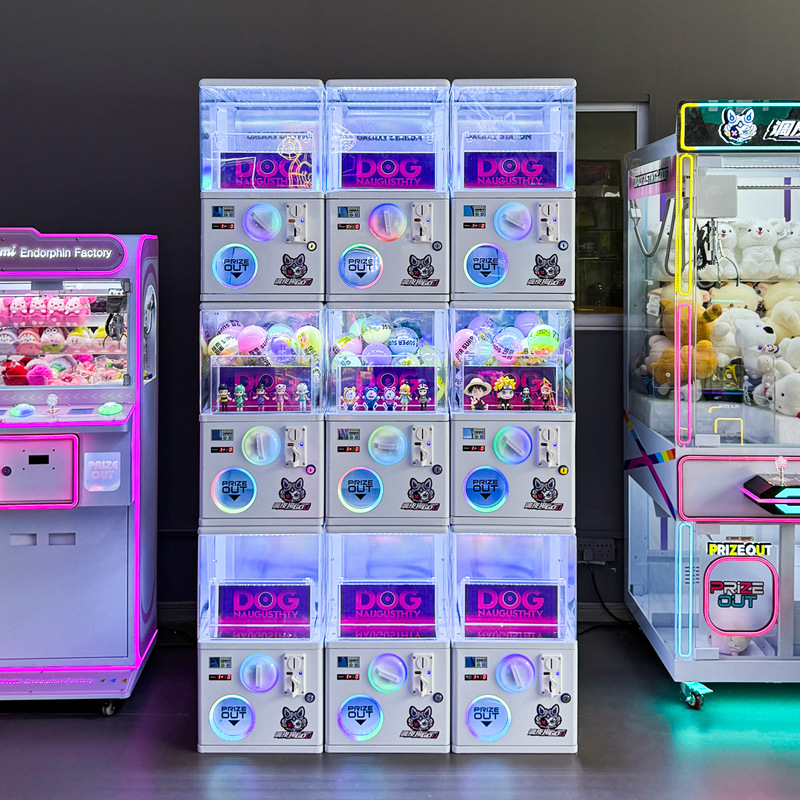Prize Capsule Toy Machine - Mini Metal Kapsül Oyuncak Otomatı, Jetonlu