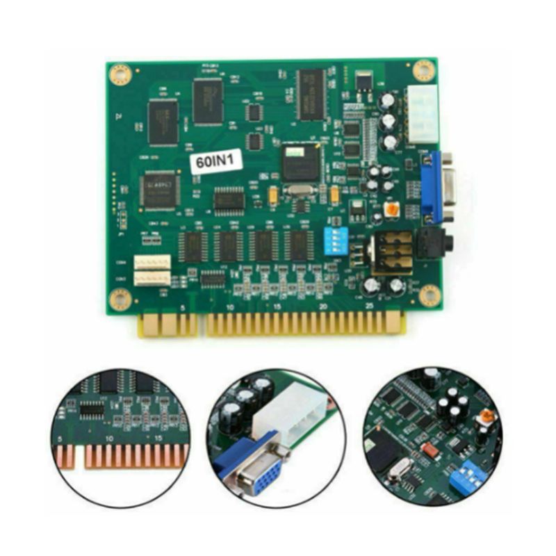X64A-4X 60 In 1 Multicade PCB  - Usb Game Board Jamma incelemesi ve fiyatı