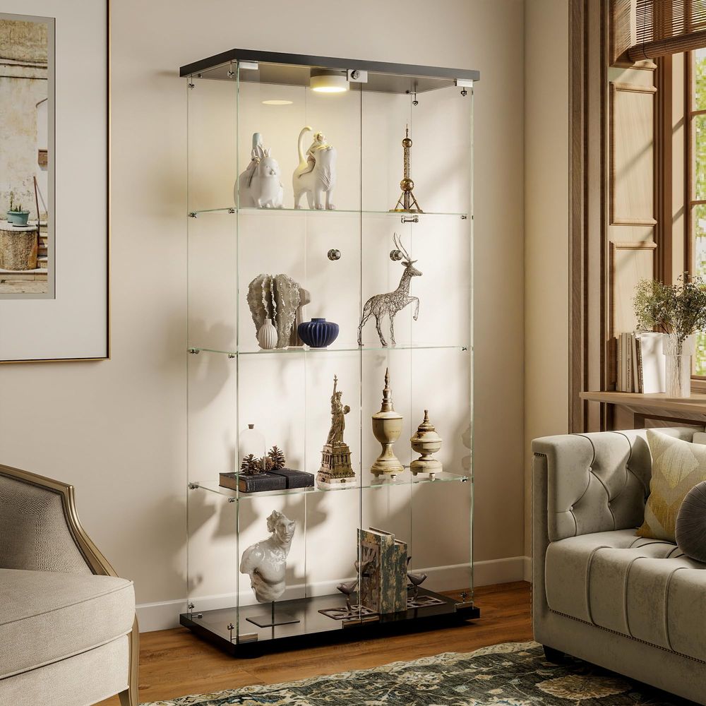 LED Işıklı ve Kilitli Vitrin,  - Glass Cabinet Display incelemesi ve fiyatı