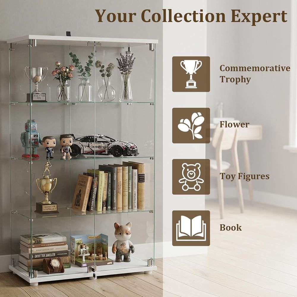 Temperli Camlı Vitrin, 4 Katlı - Glass Cabinet Display incelemesi ve fiyatı