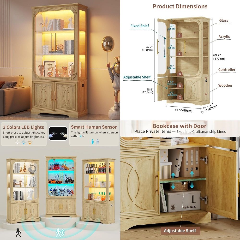 Cam Kapılı ve Depolama Raflı V - Glass Cabinet Display incelemesi ve fiyatı