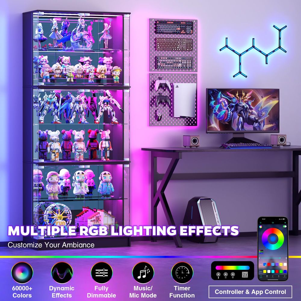 Cam Kapılı Vitrin, 6 Katlı 71  - Glass Cabinet Display incelemesi ve fiyatı