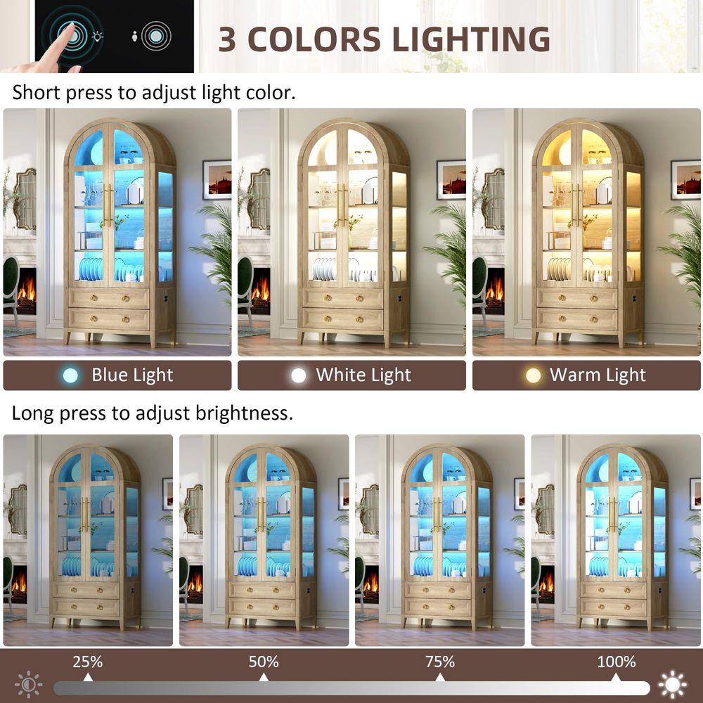 71 Kemerli Cam Kapılı Antika D - Glass Cabinet Display incelemesi ve fiyatı