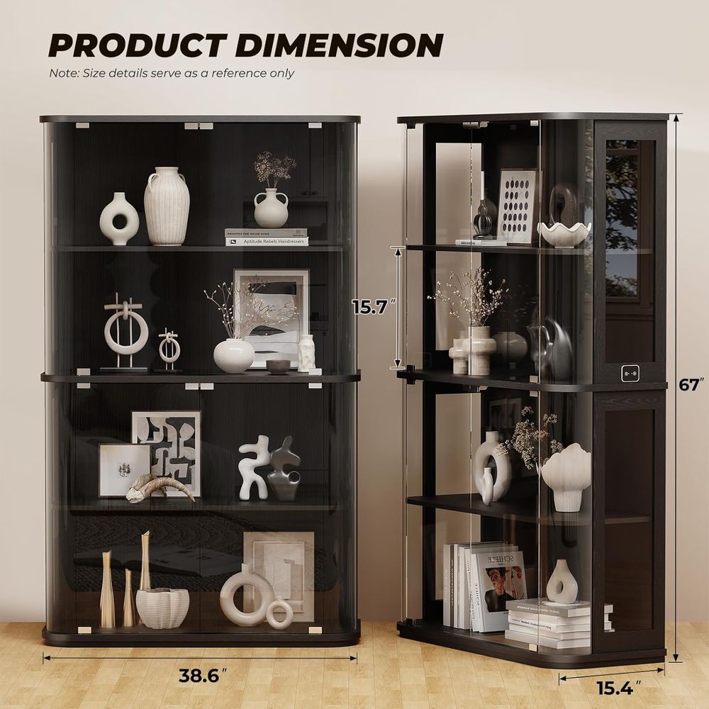 Büyük Yuvarlak Cam Kapılı Vitr - Glass Cabinet Display incelemesi ve fiyatı
