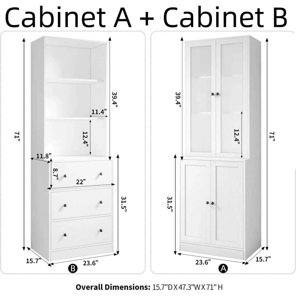 71 inç Yüksekliğinde Depolama  - Glass Cabinet Display incelemesi ve fiyatı