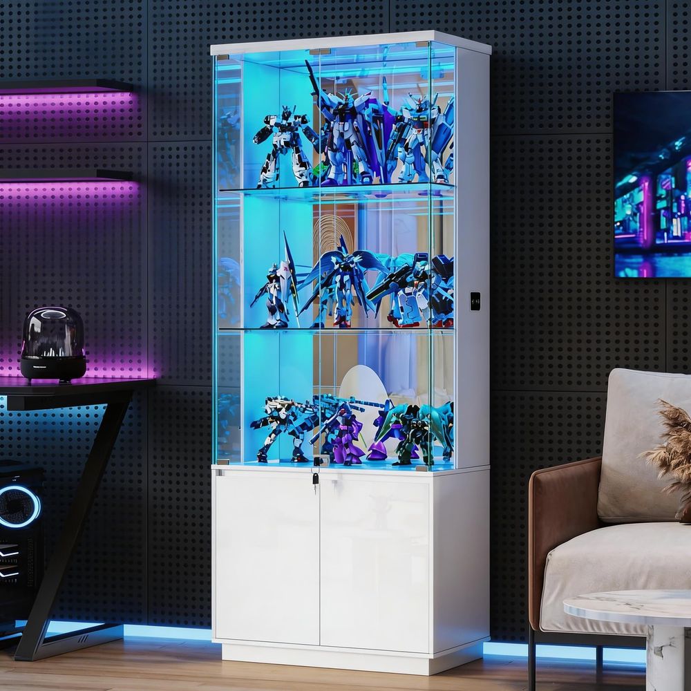 71 Cam Kapılı Vitrin, 3 Renkli - Glass Cabinet Display incelemesi ve fiyatı