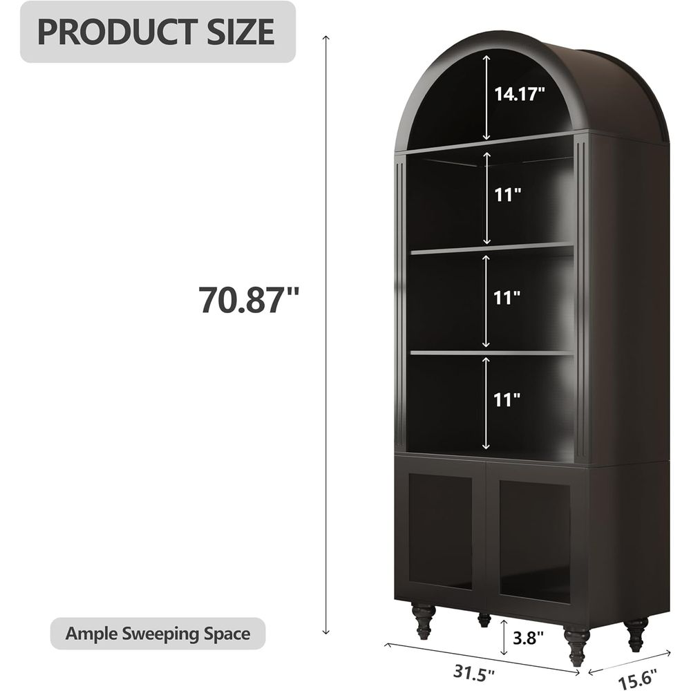 Ahşap Kavisli Teşhir ve Saklam - Glass Cabinet Display incelemesi ve fiyatı