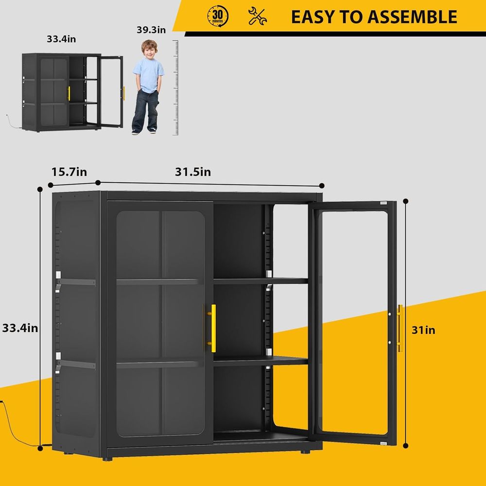 34 Yüksekliğinde Cam Kapılı, A - Glass Cabinet Display incelemesi ve fiyatı