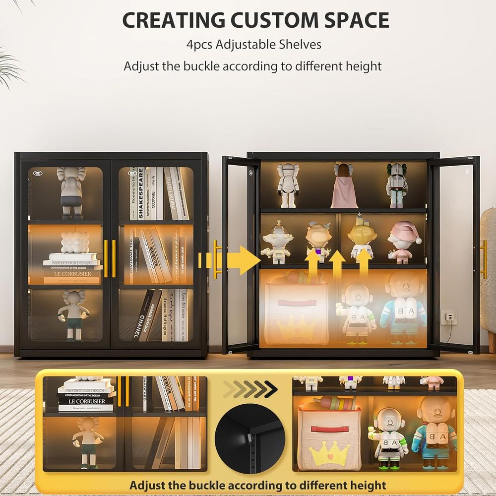 34 Yüksekliğinde Cam Kapılı, A - Glass Cabinet Display incelemesi ve fiyatı